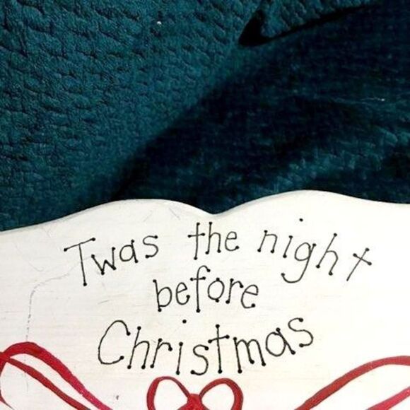 Vtg Twas The Night Before Christmas  Decor Piece - Picture 11 of 12